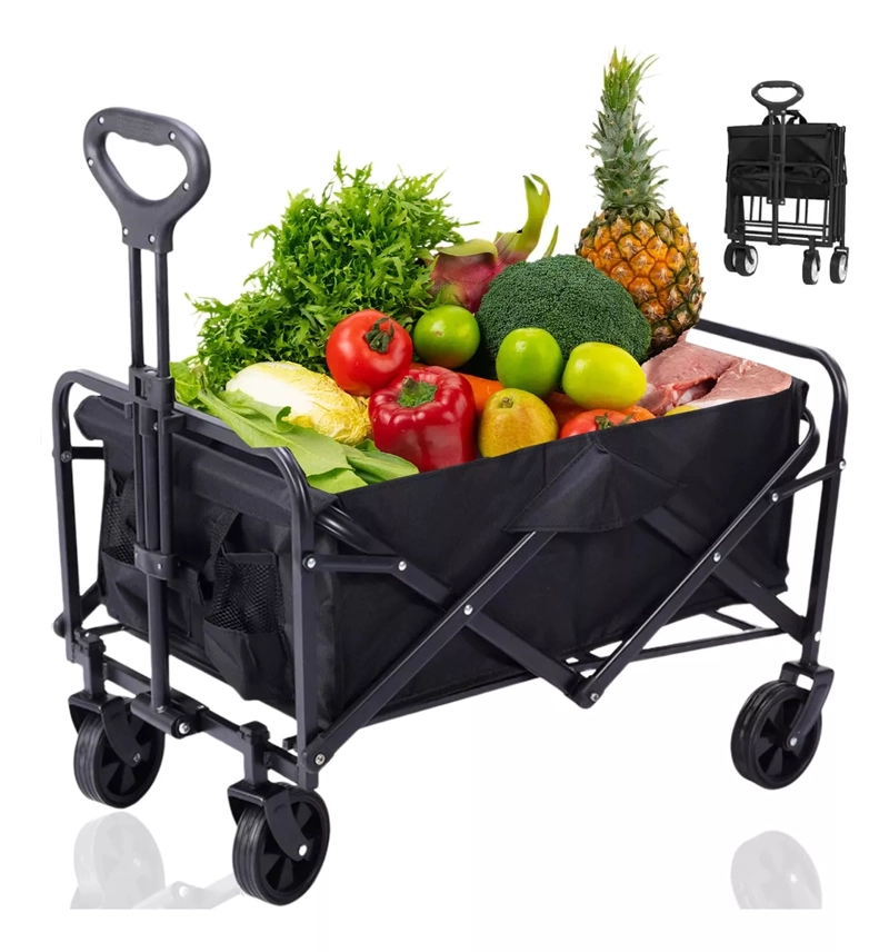 CARRO VAGON TRANSPORTAR AJUSTABLE TELA PORTATIL COMODO JER - 9