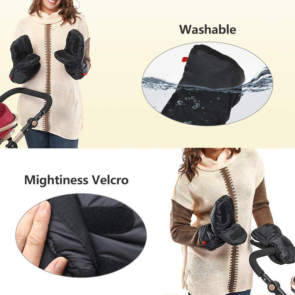 GUANTES INVIERNO FRIO CUBRE MANOS EXTRA GRUESOS CALIDOS JER - 5