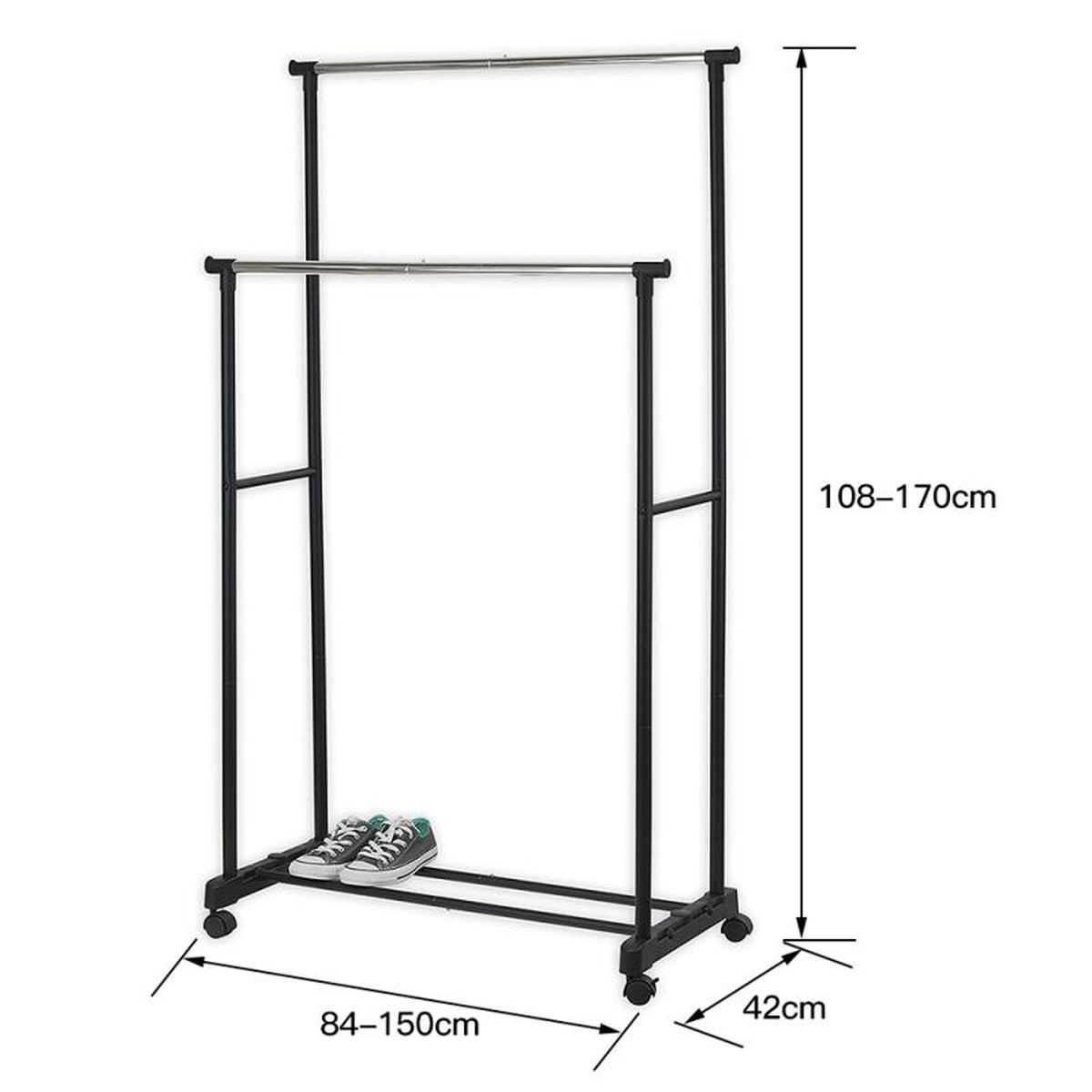 PERCHERO AJUSTABLE ROPA DOBLE DISEÑO ELEGANTE SALA ESTAR JER - 1