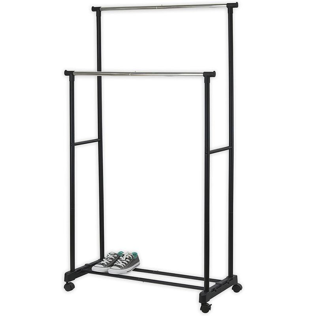 PERCHERO AJUSTABLE ROPA DOBLE DISEÑO ELEGANTE SALA ESTAR JER - 4