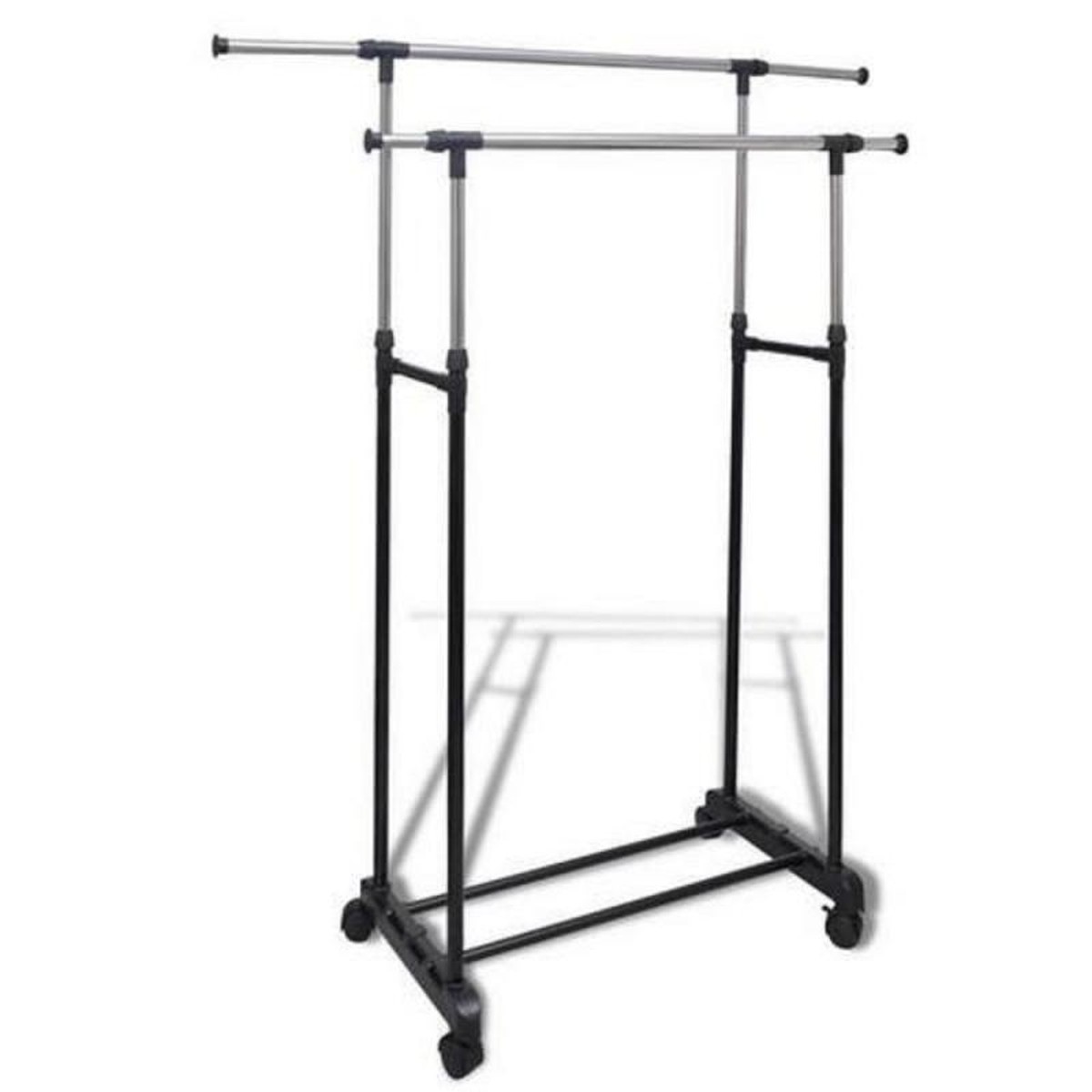 PERCHERO AJUSTABLE ROPA DOBLE DISEÑO ELEGANTE SALA ESTAR JER - 7
