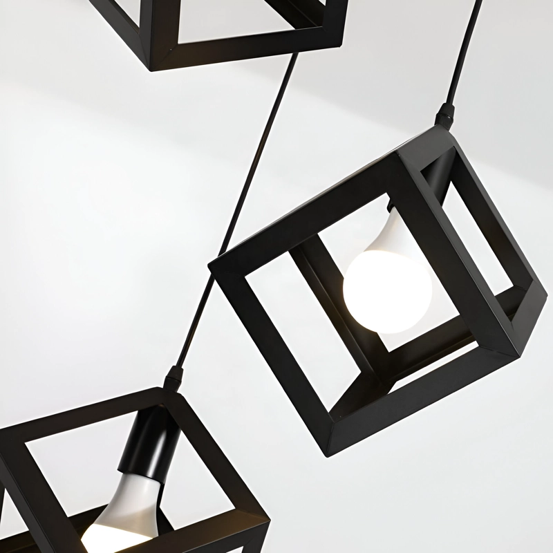LAMPARA TECHO CUBOS MODERNA ELEGANTE MINIMALISTA LAU - 7
