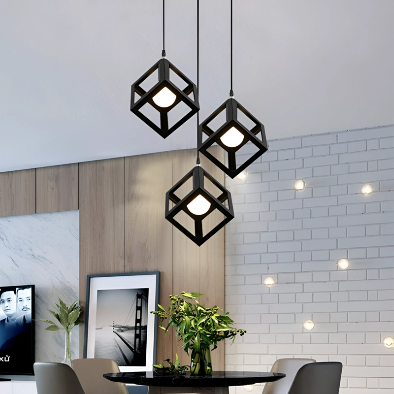 LAMPARA TECHO CUBOS MODERNA ELEGANTE MINIMALISTA LAU - 9