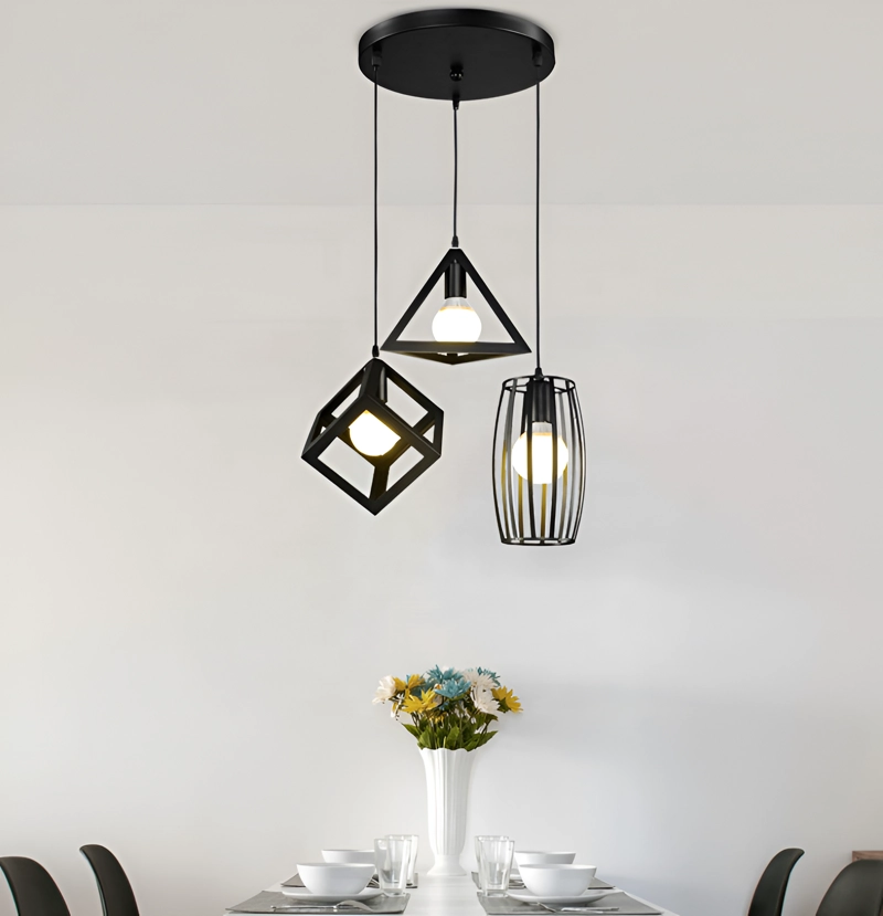 LAMPARA TECHO COLGANTE FORMAS ELEGANTE MODERNO LAU - 6