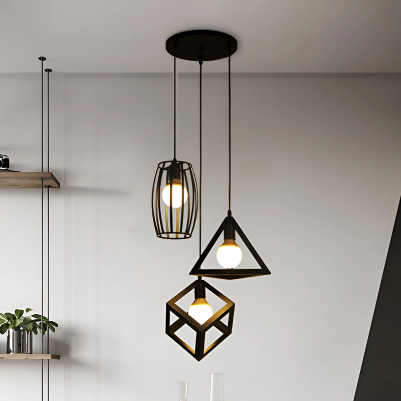 LAMPARA TECHO COLGANTE FORMAS ELEGANTE MODERNO LAU - 7