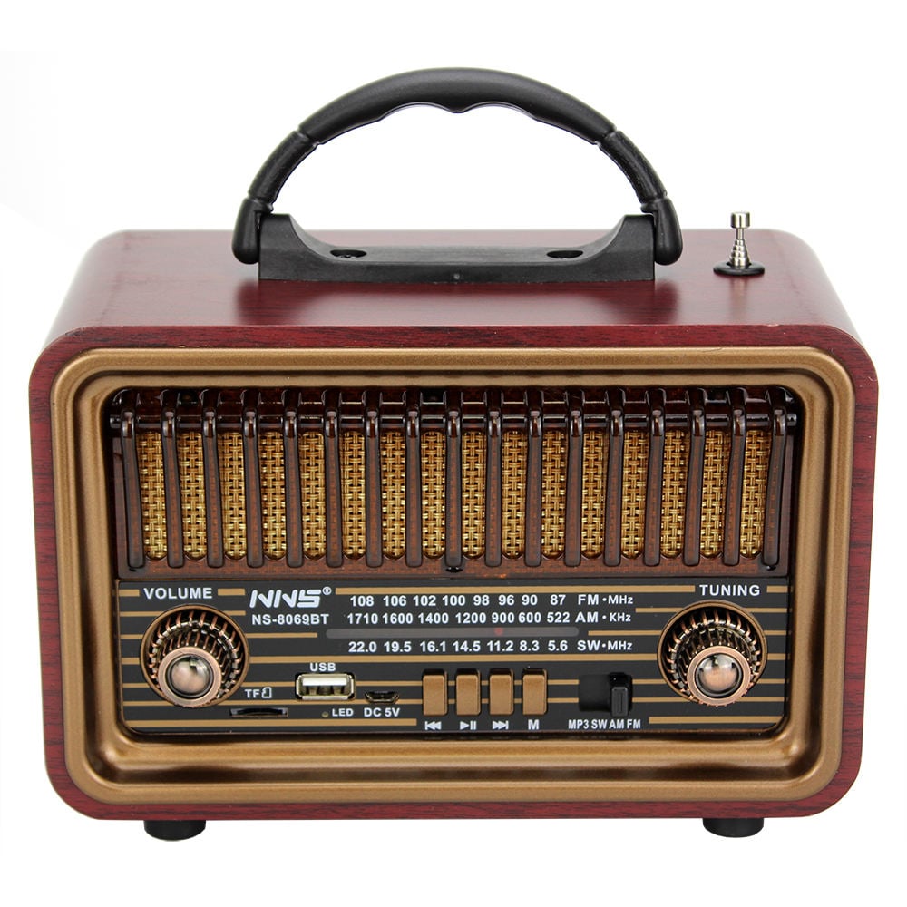 PARLANTE RADIO RETRO VINTAGE INALAMBRICO BLUETOOTH LAU - 1