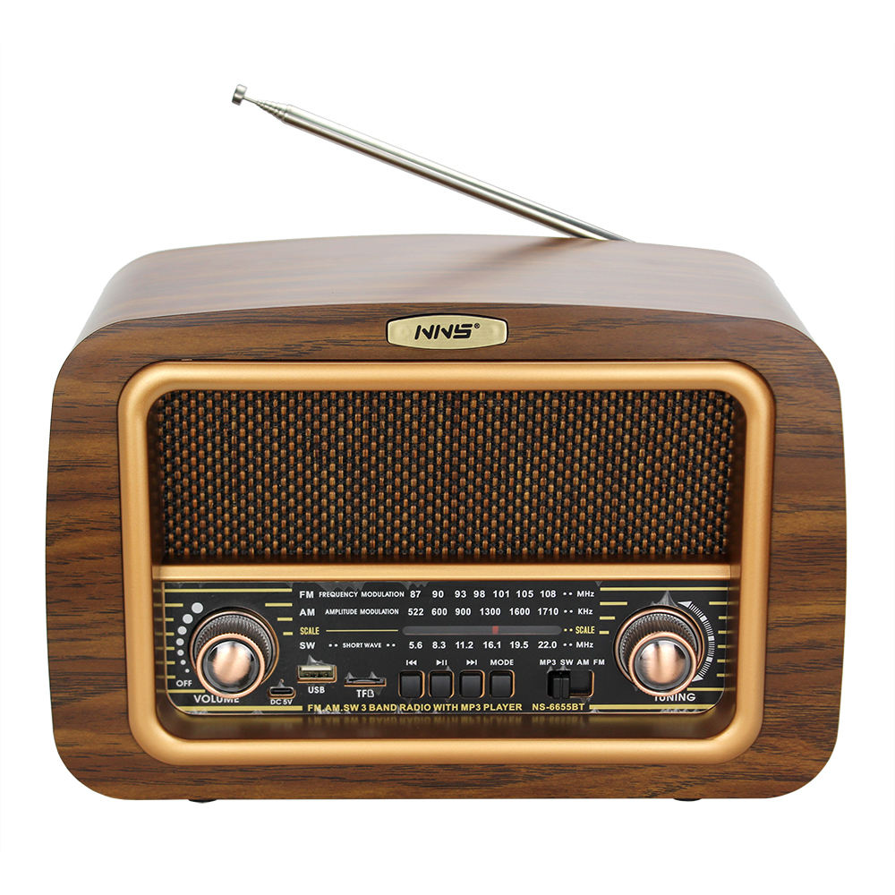 PARLANTE RADIO VINTAGE BLUETOOTH RETRO AUDIO LAU - 1