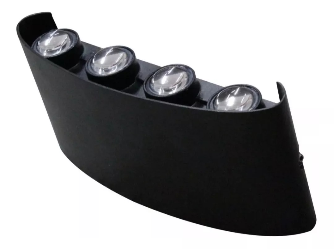 SET 2 APLIQUES MODERNO LED 6W SALA PORCHE PATIO GARAJE LAU - 2