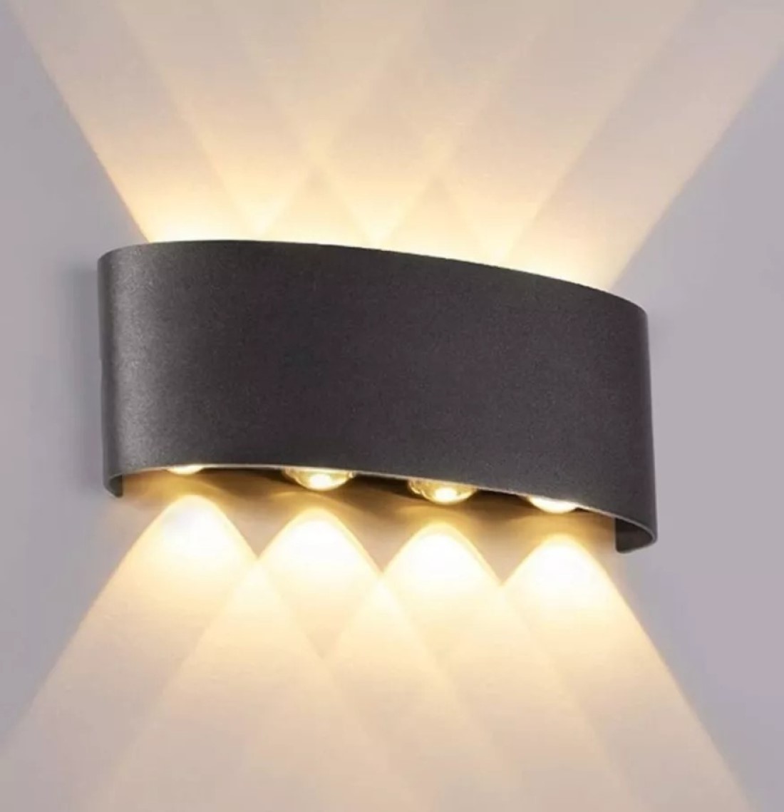 SET 2 APLIQUES MODERNO LED 6W SALA PORCHE PATIO GARAJE LAU - 6