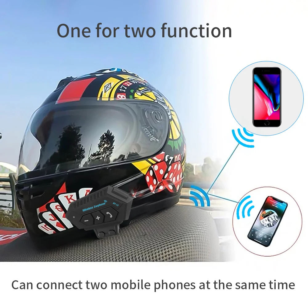 AUDIFONOS CASCO MOTOS INTERCOMUNICADORES BLUETOOTH LAU - 7