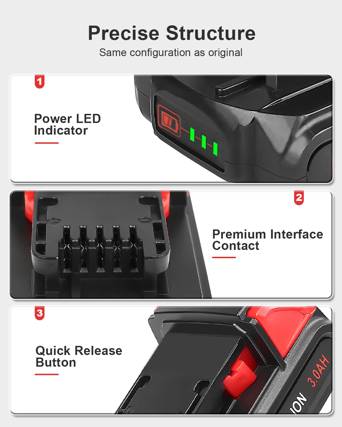 BATERIA REPUESTO HERRAMIENTAS ELECTRICAS LAU - 9
