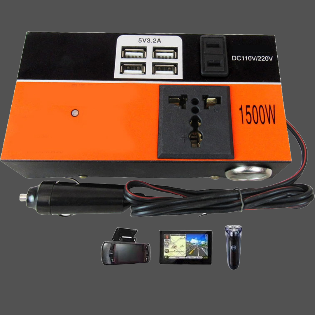 INVERSOR DE CORRIENTE VEHICULO 12V A 24V CAMIONES LAU - 5