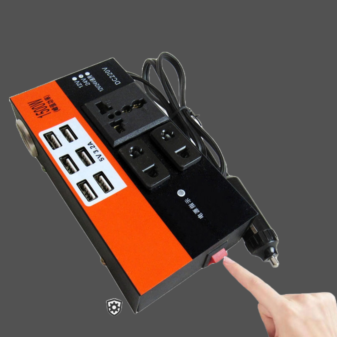 INVERSOR DE CORRIENTE VEHICULO 12V A 24V CAMIONES LAU - 6