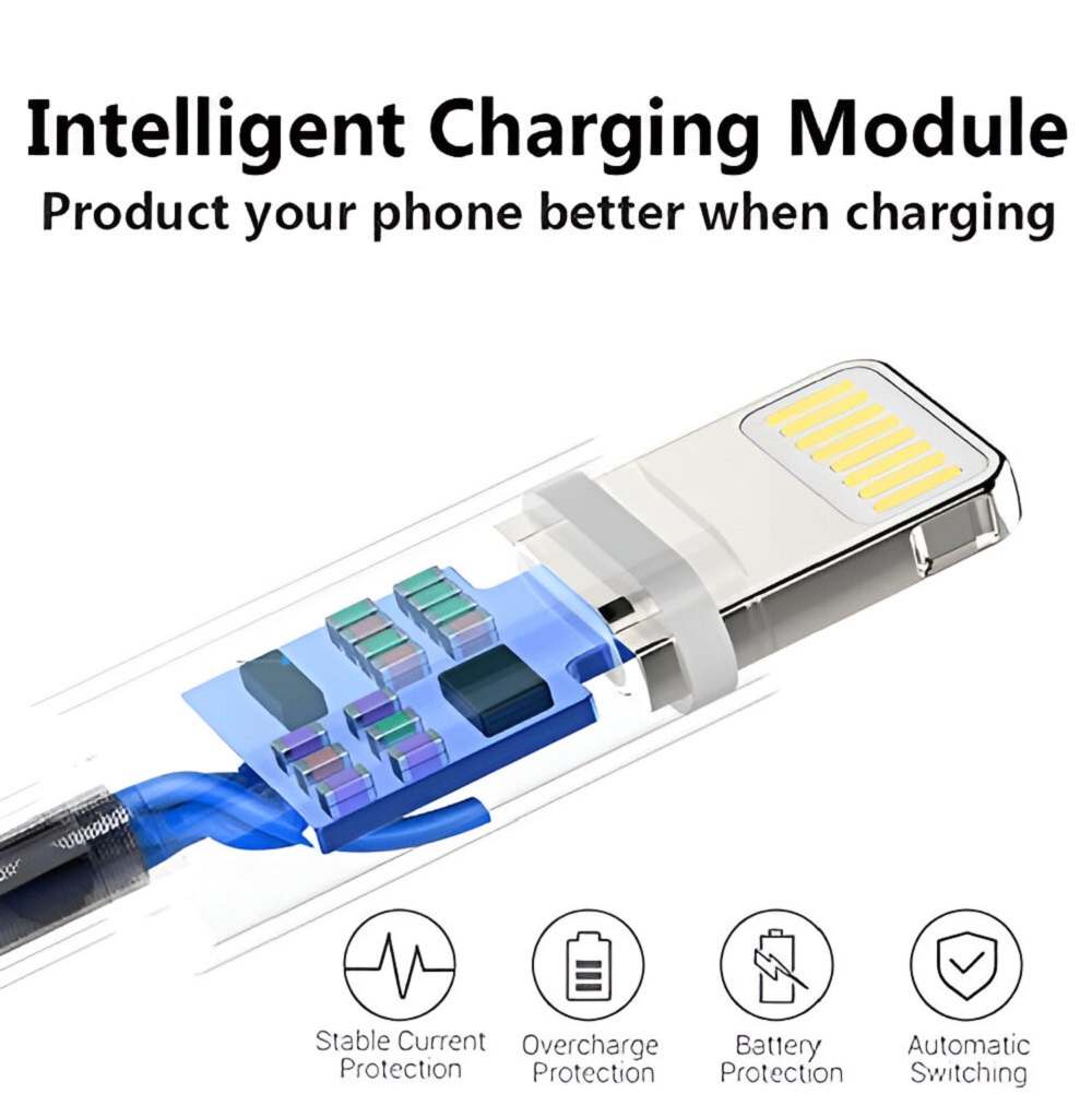 SET 3 CABLE TRANSFERENCIA CONECTOR LIGHTNING USB LAU - 8