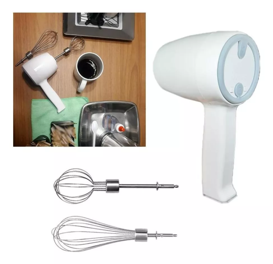 BATIDORA MINI MEZCLADOR MANO PORTATIL INALAMBRICA COCINA LAU - 8