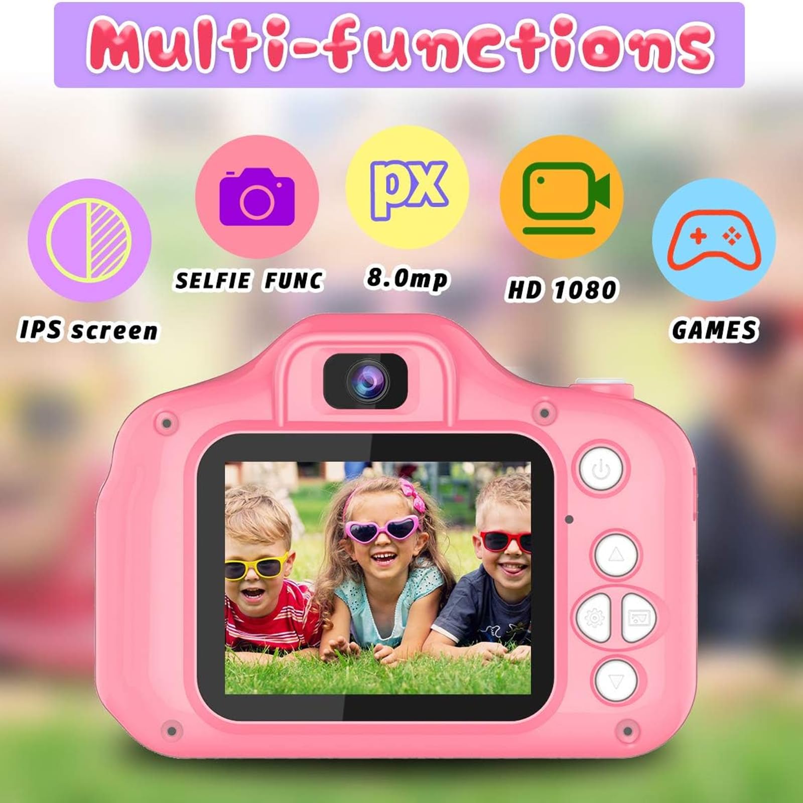 CAMARA GRABADORA PORTATIL NIÑOS FOTOS HD SELFIES LAU - 3