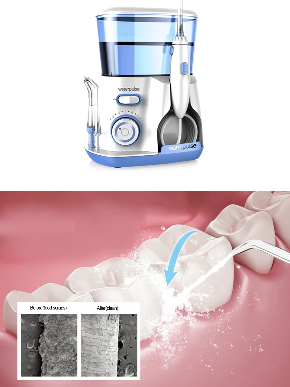 IRRIGADOR ORAL DENTAL ELIMINADOR SARRO PORTATIL LAU - 2