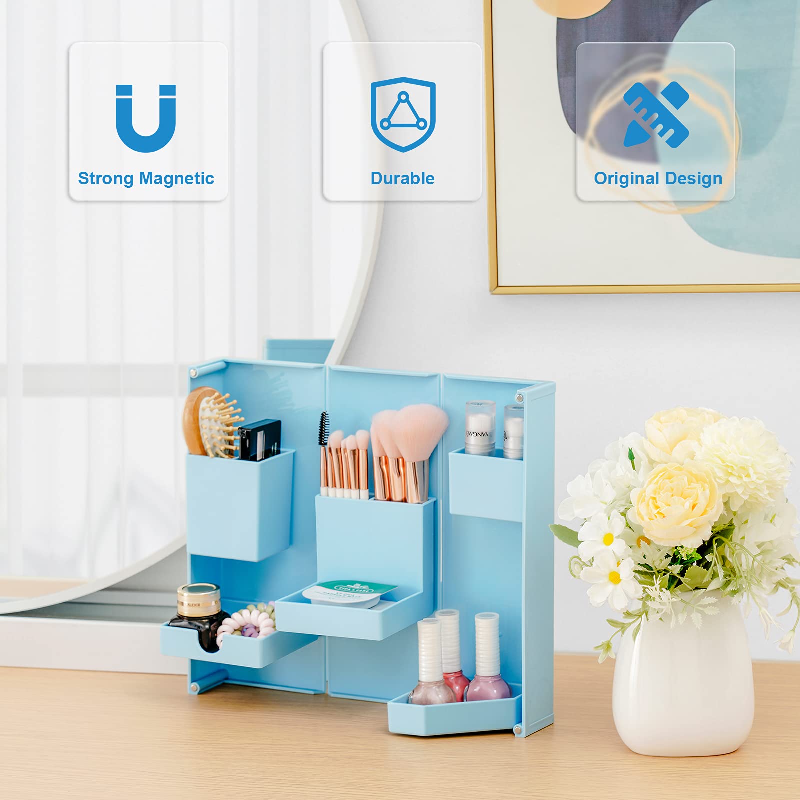 ORGANIZADOR ESCRITORIO PORTA LÁPIZ OFICINA PLEGABLE CAJA JER - 7