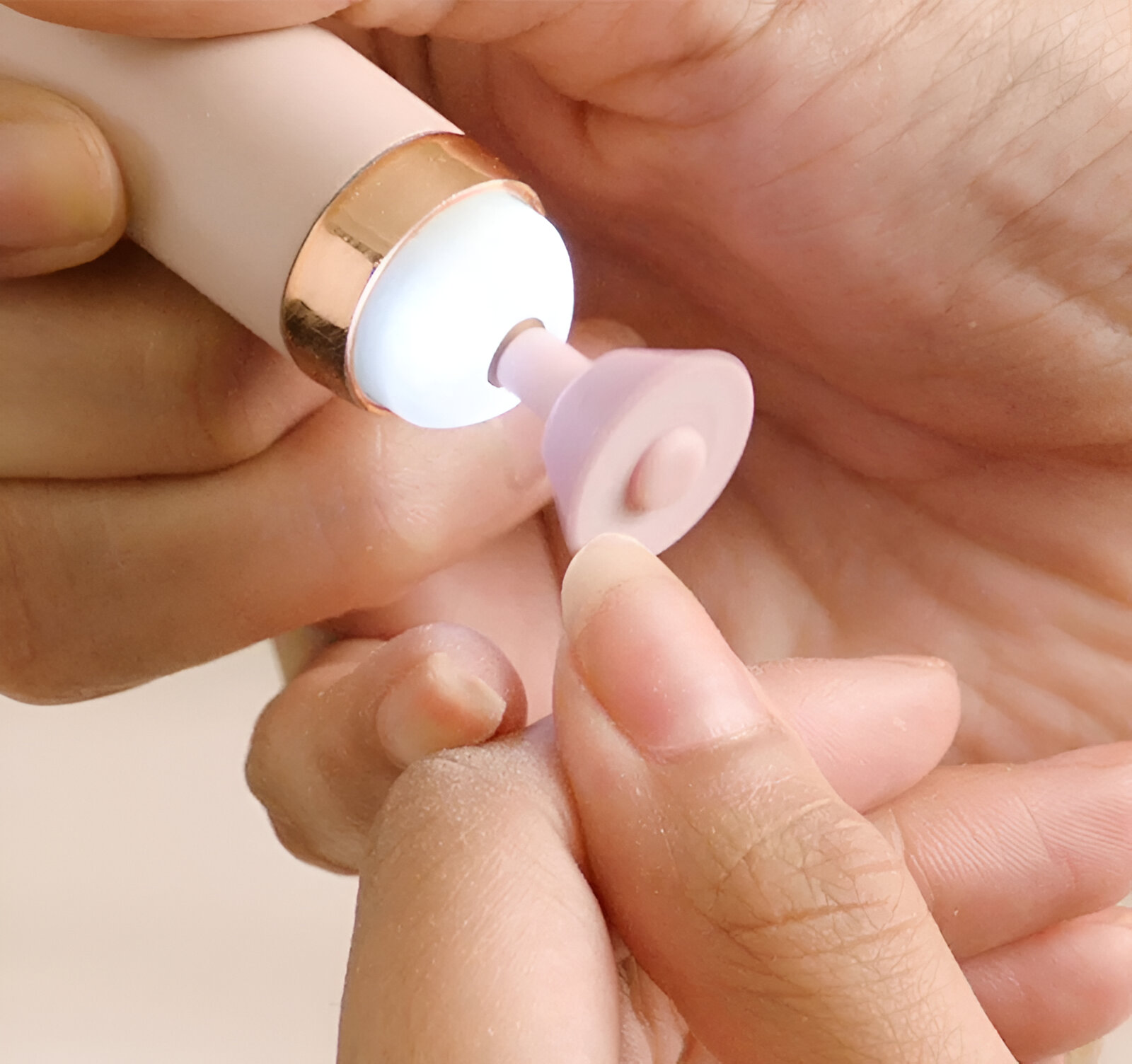 TALADRO PULIDOR UÑAS TORNO FRESAS LED MANICURA USB JER - 4