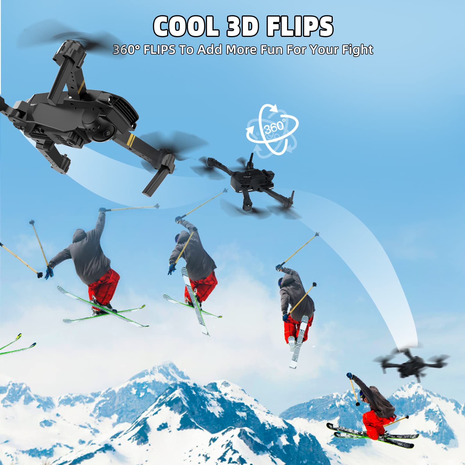 DRON 4K FALCON CAMARA LENTE ANGULO 120 MULTIDIRECCIONAL JER - 5