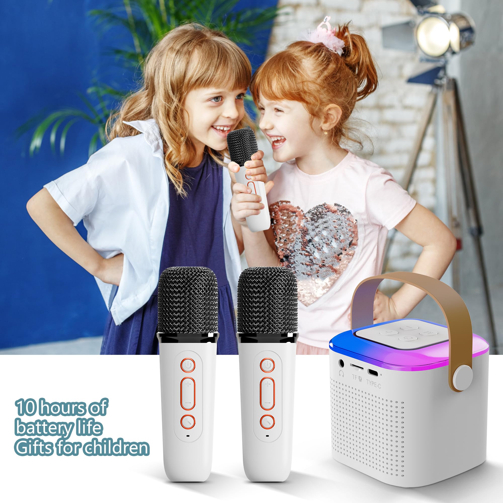 SET KARAOKE MICRÓFONO NIÑOS DIVERSIÓN MUSICAL CANTAR JER - 6