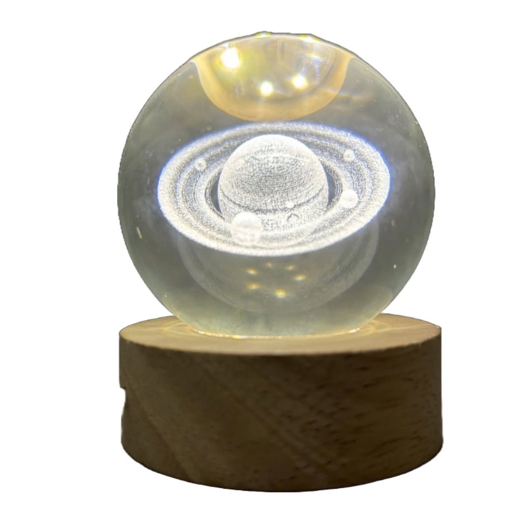 LAMPARA MESA ESFERA 3D ILUMINACION COLORIDA DELFINES JER - 1