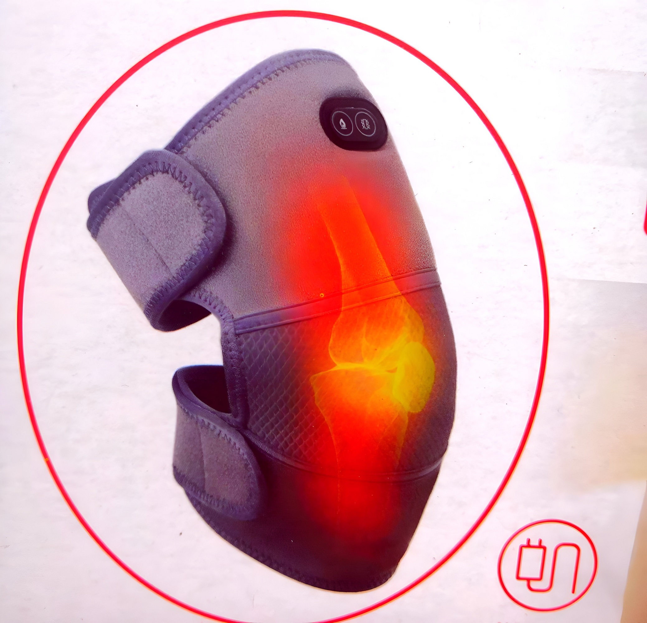 RODILLERA TÉRMICA ORTOPÉDICA AJUSTABLE USB CALOR ALIVIO JER - 2