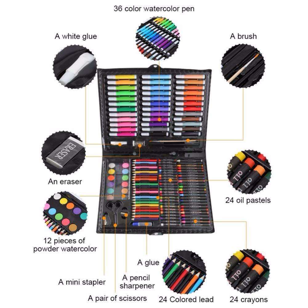 SET COLORES ARTE DIBUJO 150 PIEZAS ARTE MANUALIDAD JER - 3