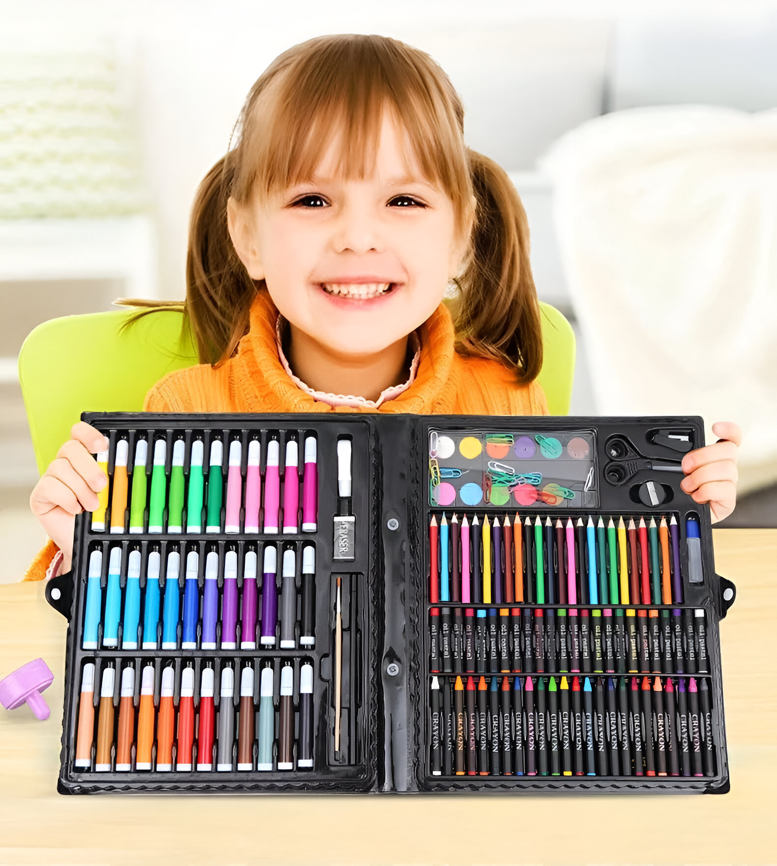 SET COLORES ARTE DIBUJO 150 PIEZAS ARTE MANUALIDAD JER - 6