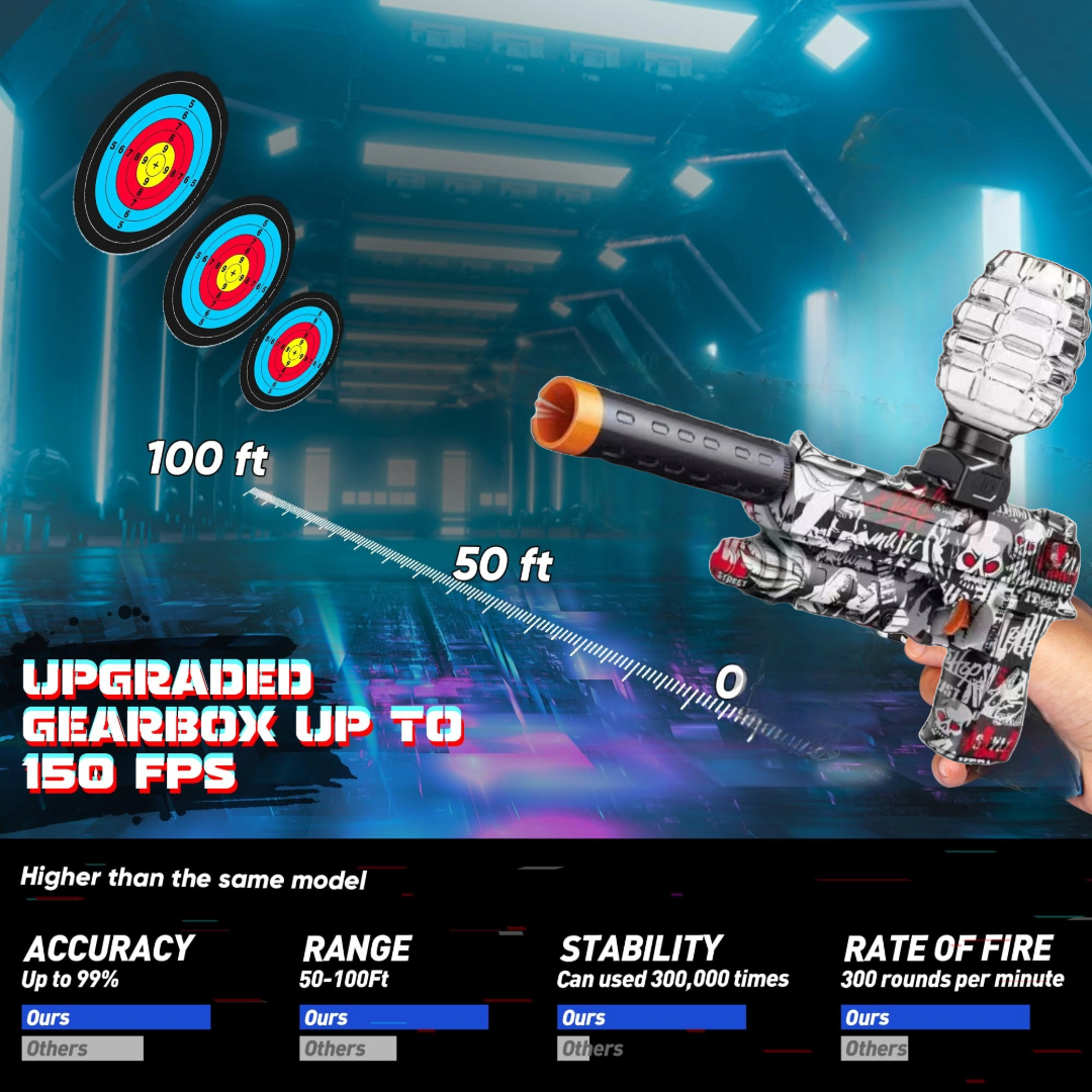 PISTOLA JUGUETE GEL LANZADOR DIVERSIÓN ENTRETER JER - 5