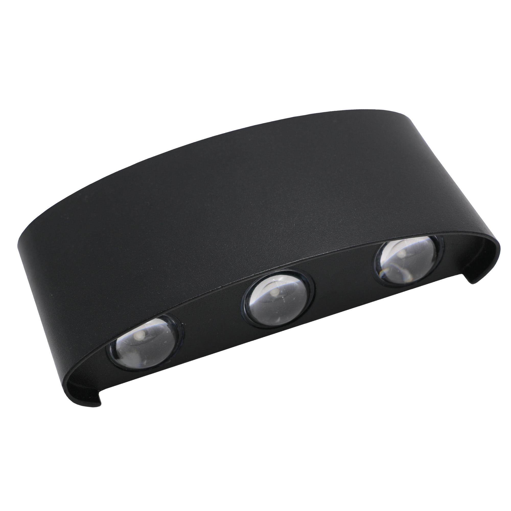 APLIQUE NEGRO LUZ CALIDA LINEAL TRIPLE ALUMINIO 6W LAU - 1