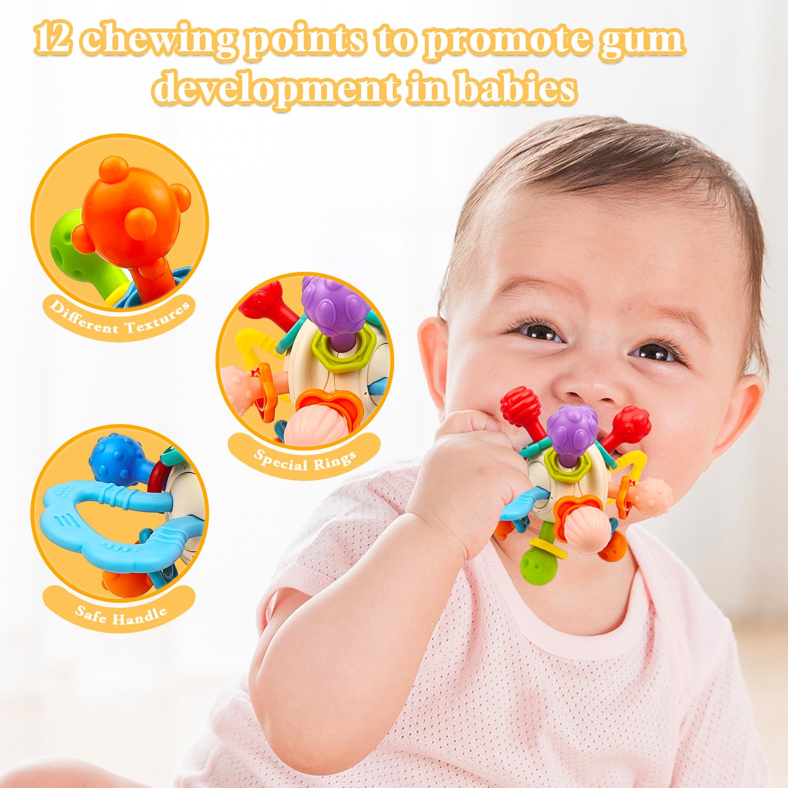 JUGUETE DENTICION SENSORIAL MORDER BEBES LAU - 4