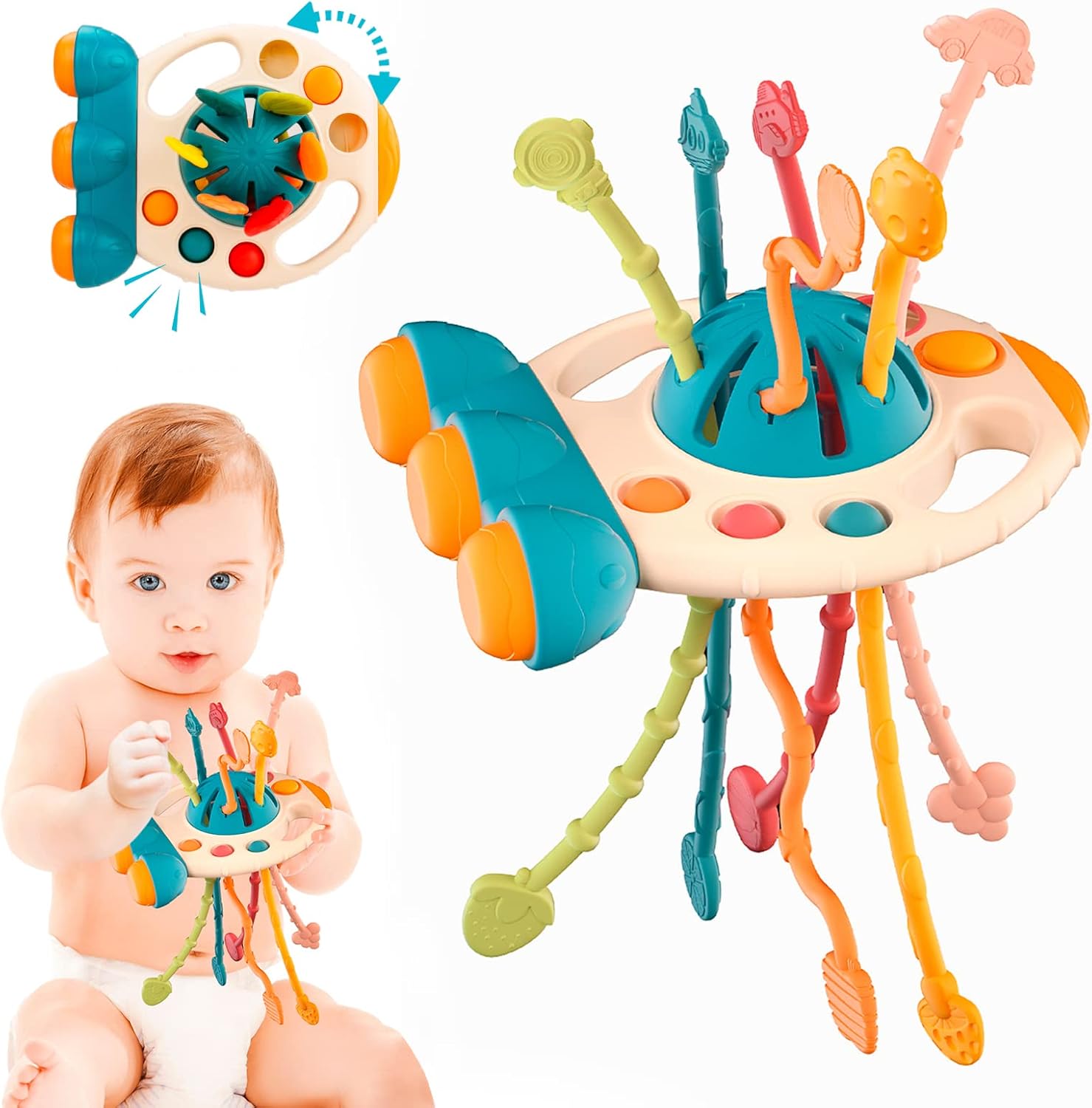 JUGUETE SENSORIAL SILICONA HABILIDADES MOTORAS BEBE LAU - 9
