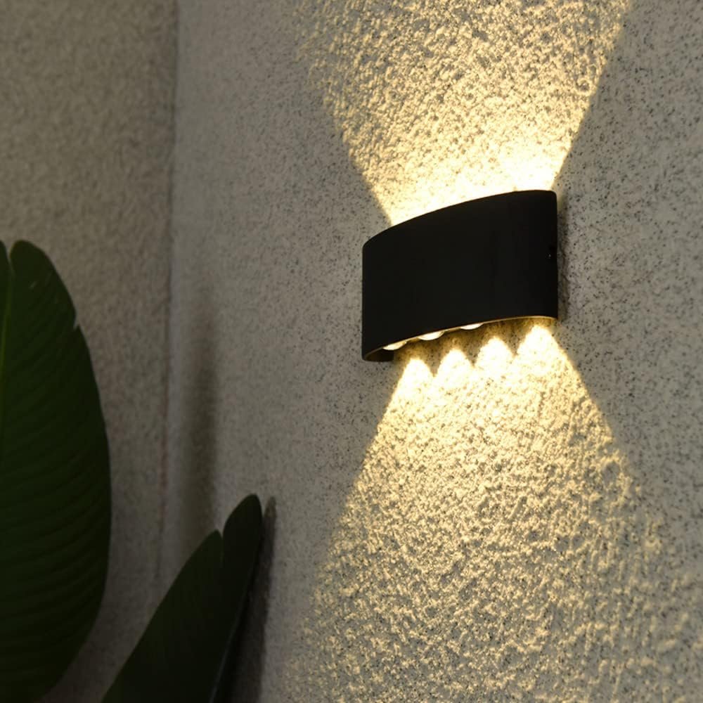 APLIQUE 8 FOCOS LED EXTERIORES PARED LUZ CALIDA LAU - 5