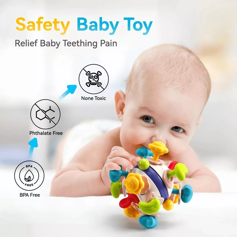 JUGUETE DENTICION MULTISENSORIAL GATEO AGARRE BEBE LAU - 7