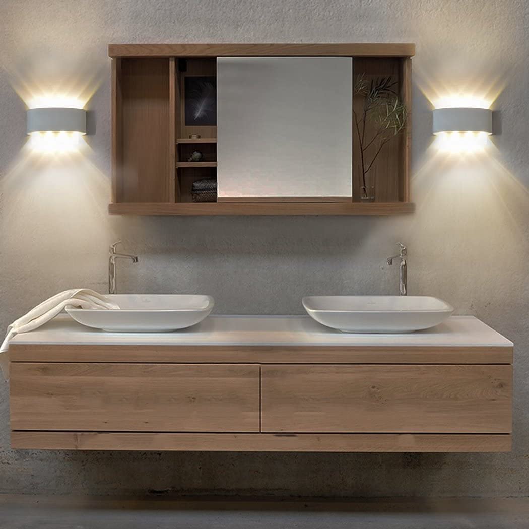 APLIQUE 8 FOCOS BLANCO LED EXTERIORES PARED LUZ CALIDA LAU - 7