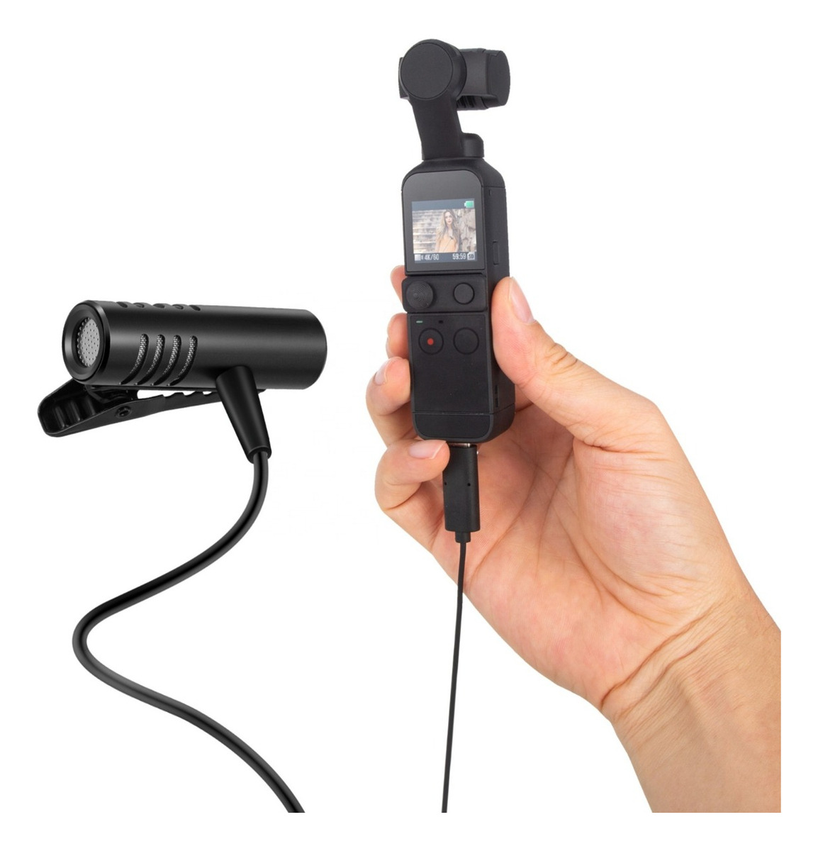 MICRÓFONO DIGITAL USB TIPO C SOLAPA ESTABILIZADOR DE VIDEO - 2