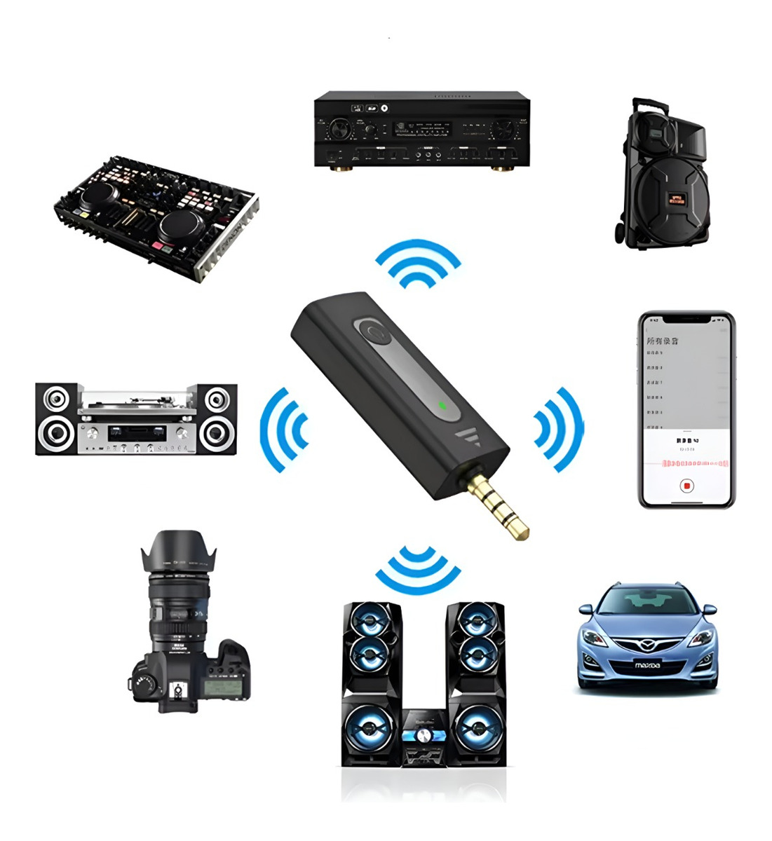 MICRÓFONO INALÁMBRICO LAVALIER BALITA CONECTOR JACK 3.5 - 3