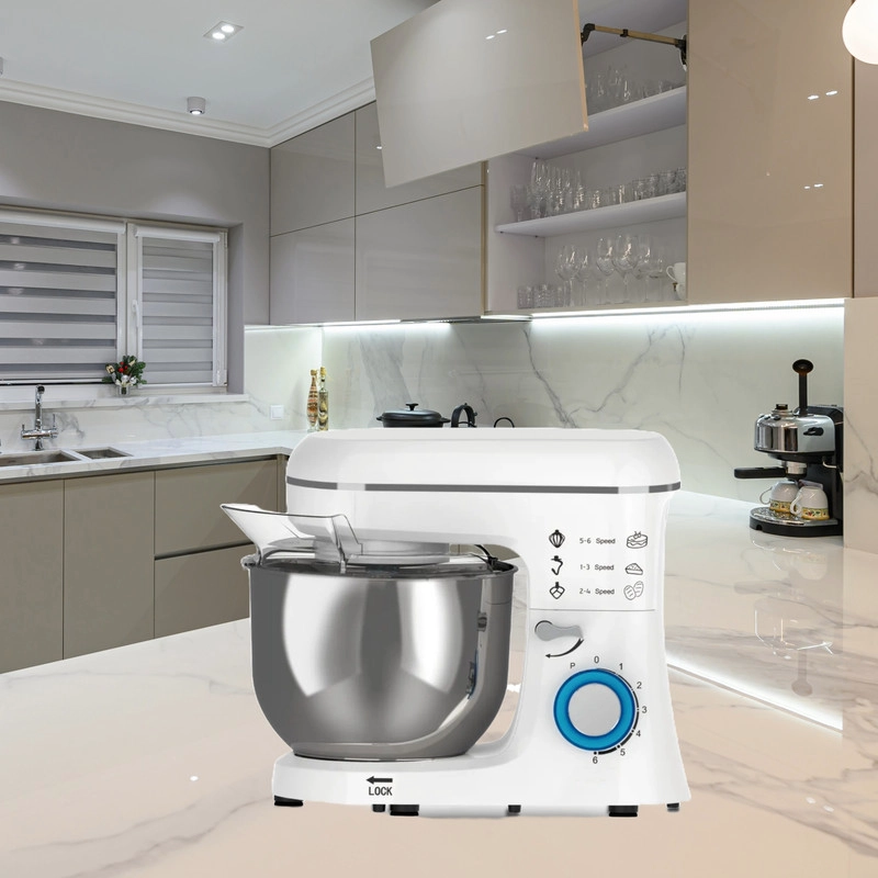 BATIDORA ZZKKO 6671W 1100 W AMASADORA 6 VELOCIDADES COCINA REPOSTERIA 6.8L LAU - 4