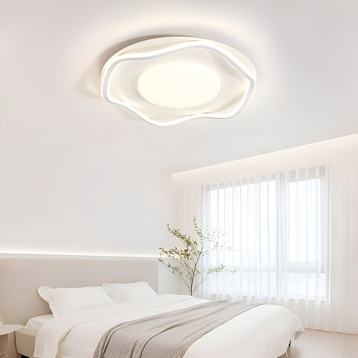 LÁMPARA DE TECHO LED EMPOTRADA MINIMALISTA NÓRDICA 3D - 5