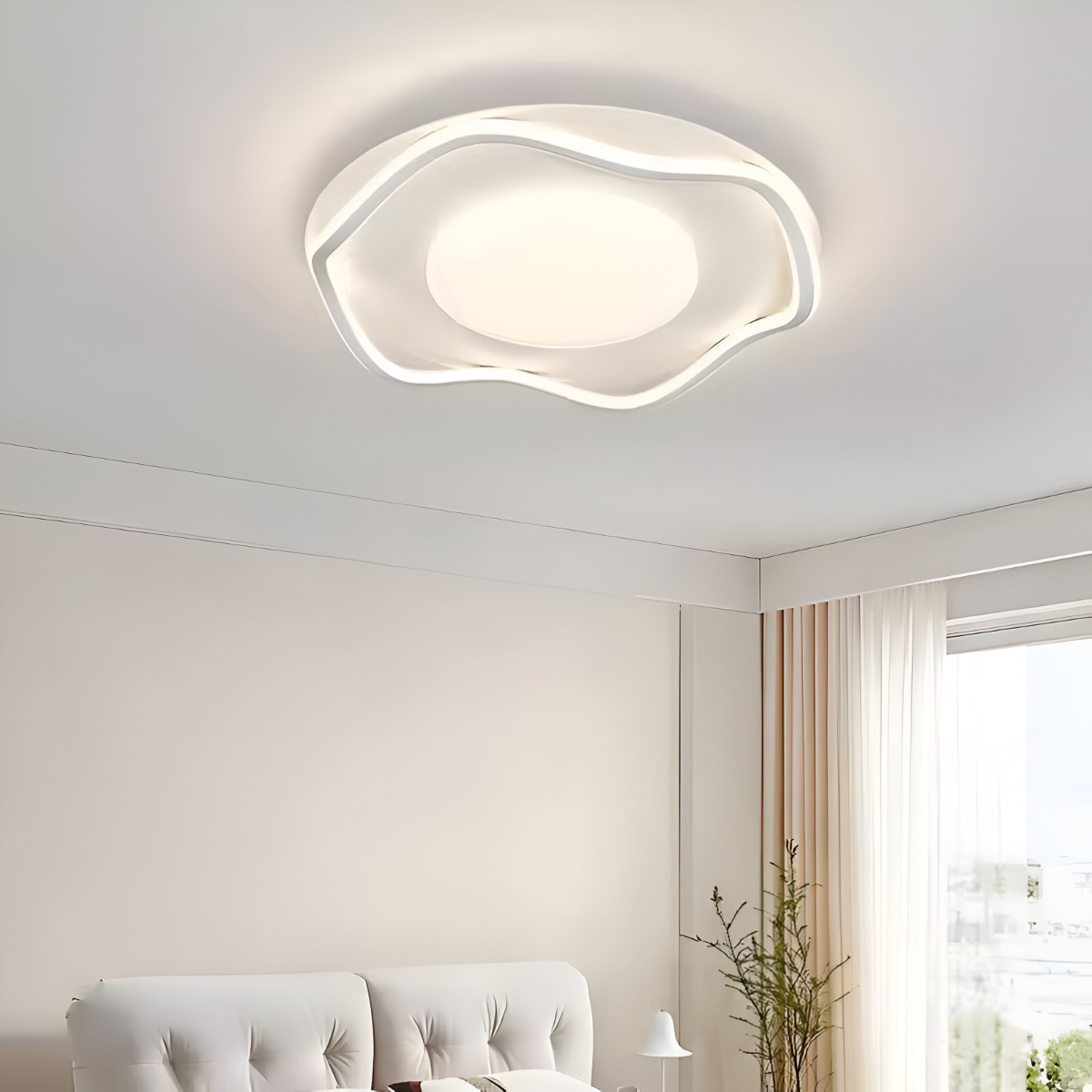 LÁMPARA DE TECHO LED EMPOTRADA MINIMALISTA NÓRDICA 3D - 6
