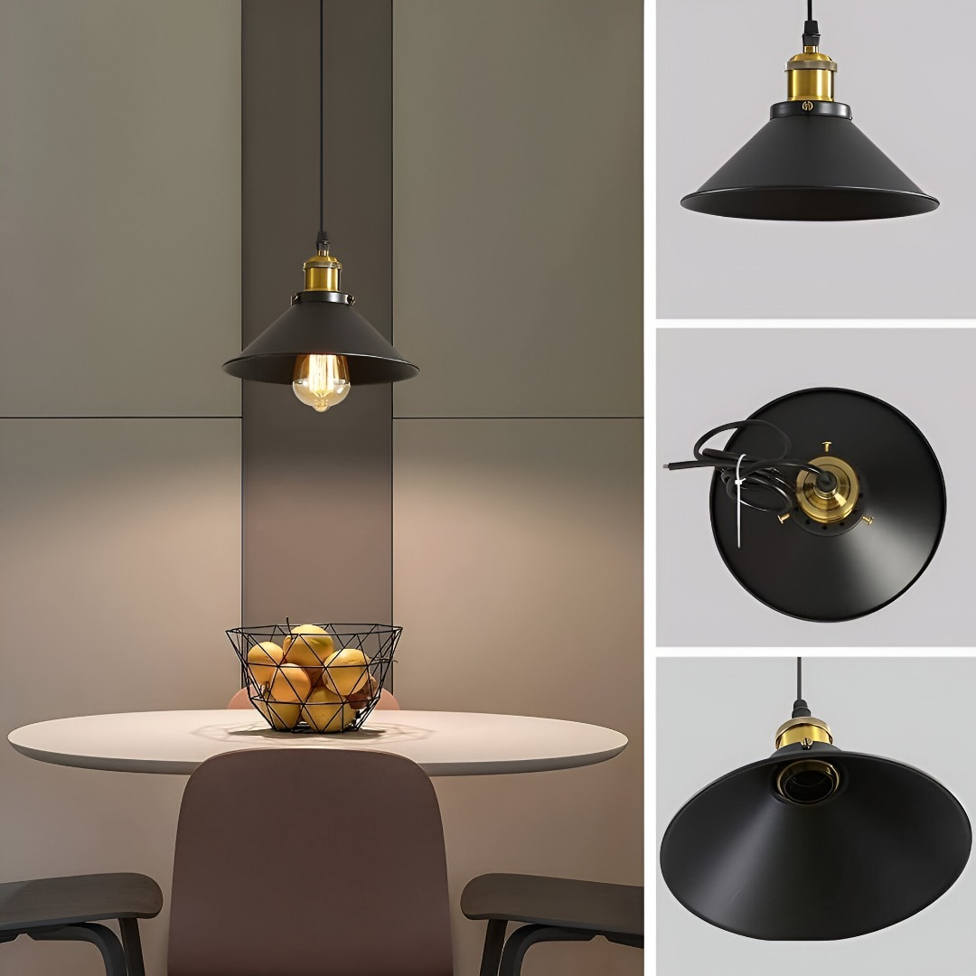 LÁMPARA DE TECHO RETRO LUZ INDUSTRIAL CREATIVA COLGANTE 26 - 9