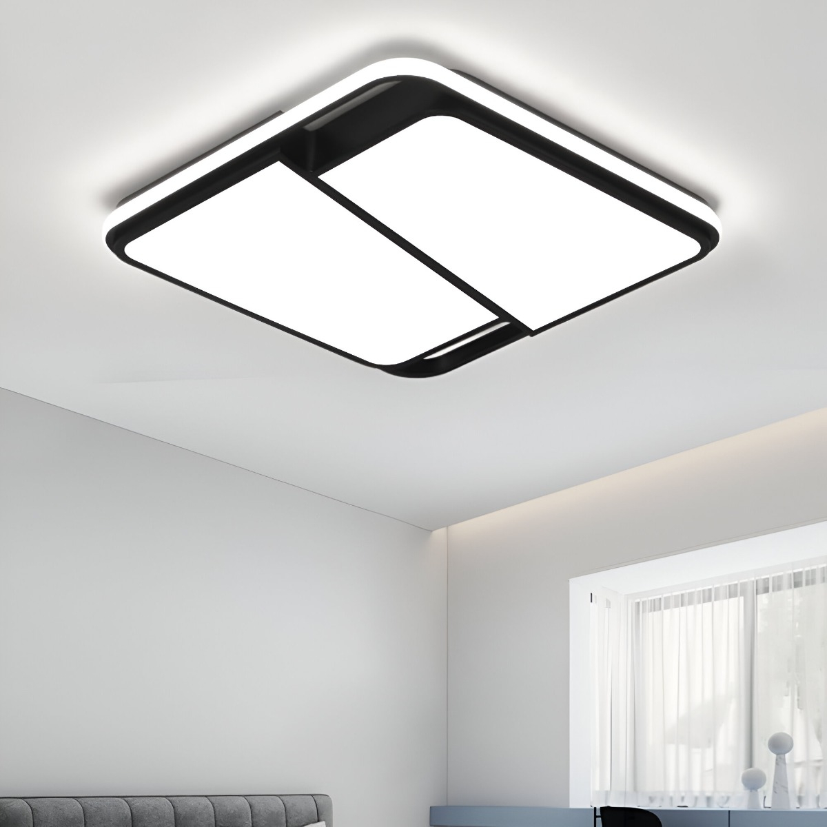 LÁMPARA DE TECHO LED ACRÍLICA ULTRAFINA MONTAJE EMPOTRADO - 4