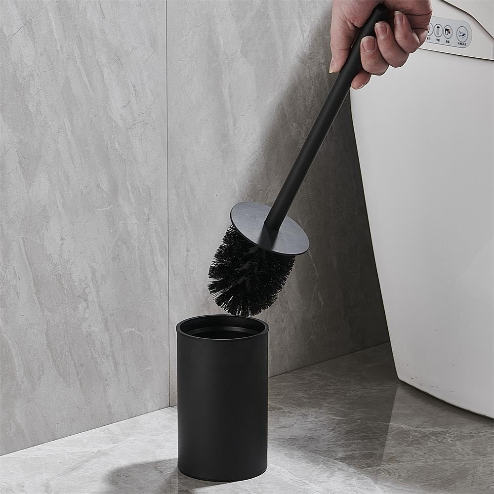 ESCOBILLA INODORO SOPORTE LIMPIEZA BAÑO BASE COMPACTO - 9