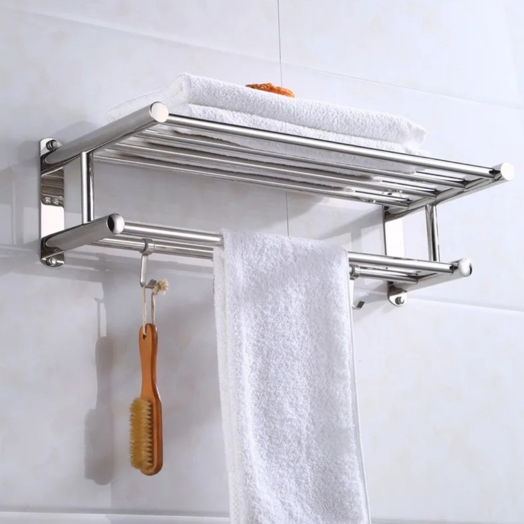 ESTANTE ORGANIZADOR BAÑO MULTIUSO ACERO INOXIDABLE HOGAR - 5