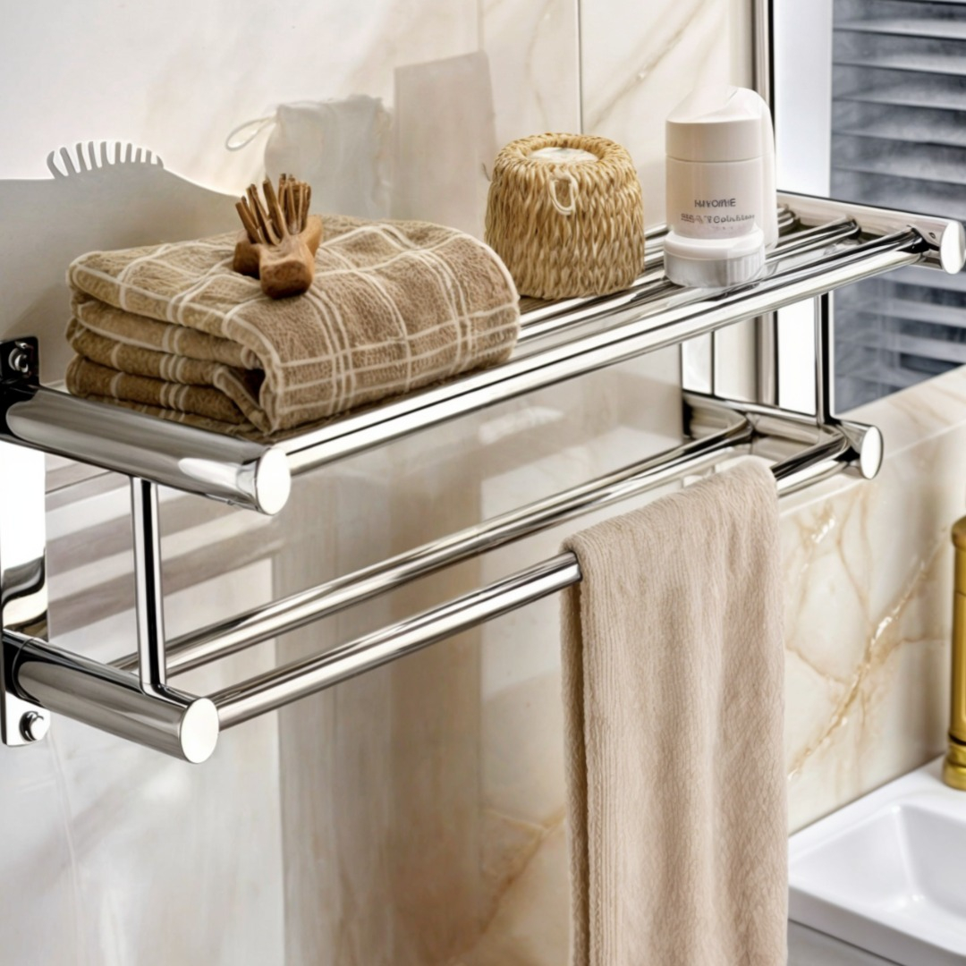 ESTANTE ORGANIZADOR BAÑO MULTIUSO ACERO INOXIDABLE HOGAR - 9