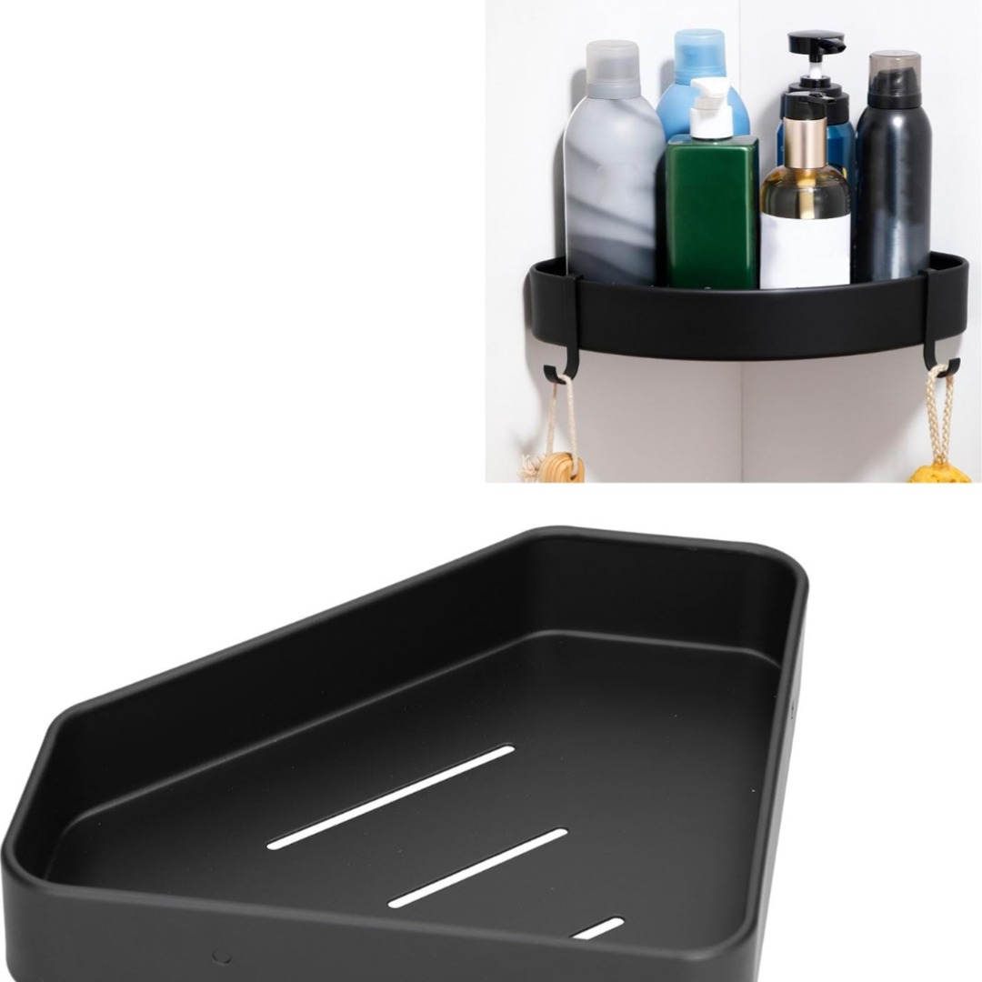ESTANTE ORGANIZADOR DUCHA ESQUINA MODERNO DRENAJE RÁPIDO - 4
