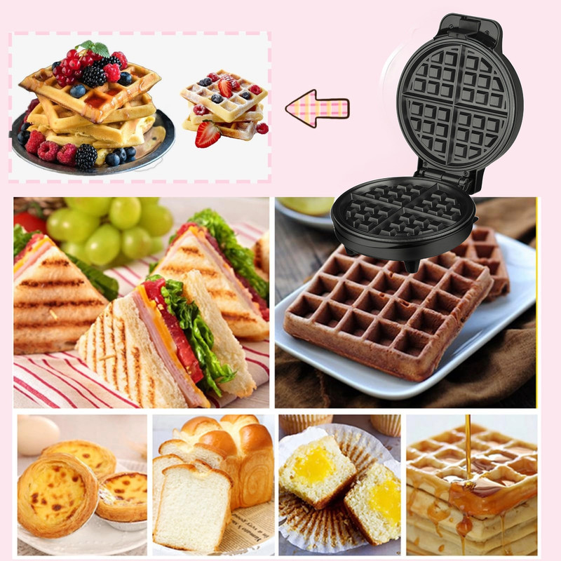 WAFFLERA MINI TRUSK ANTIADHERENTE GOFRES HOGAR COCINA LAU - 9