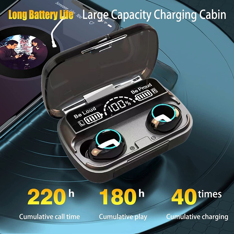 AUDIFONOS M30 BLUETOOTH POWERBANK INALAMBRICOS LAU - 7