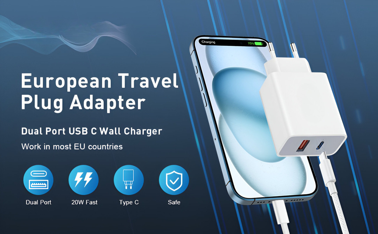 SET 2 CARGADOR ADAPTADOR USB-A USB-C CARGA RAPIDA LAU - 6